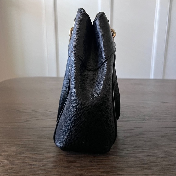 Coach Carryall Mini Brooke Light Goldlack Leather Shoulder Bag - Picture 13 of 16